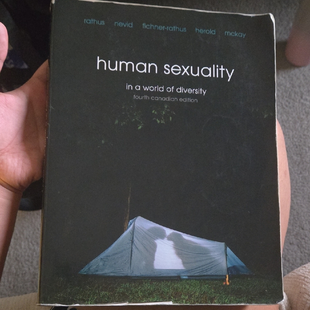 Pearson Human Sexuality Book - Black and Blue Cover
